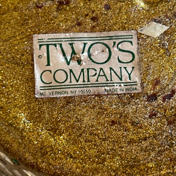 🎅🏻SALE FESTIVE VOTIVE CANDLE HOLDERS (3) VINTAGE HEAVILY EMBELLISHED 3 1/4”INDIA - Picture 10 of 10